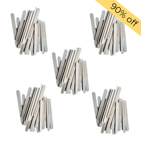 Wooden ice-cream sticks - 5 pack bundle