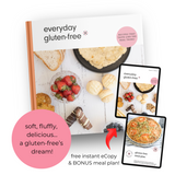 everyday gluten-free cookbook (PAPERBACK) + BONUS MEAL PLAN